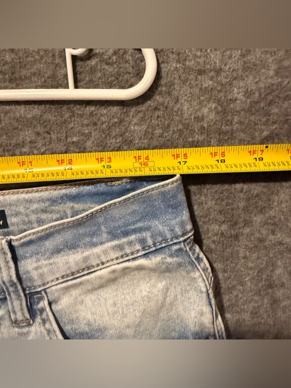 Curve Appeal High Rise Essential Skinny Jeans Womens 16/33 (inseam 28) blue - Picture 8 of 11